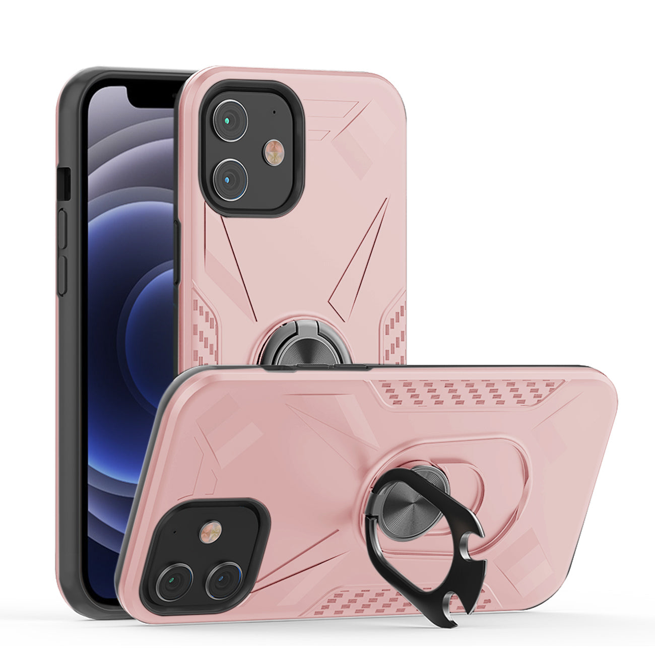 APPLE IPHONE 12 MINI Case with Ring Holder In Rose Gold